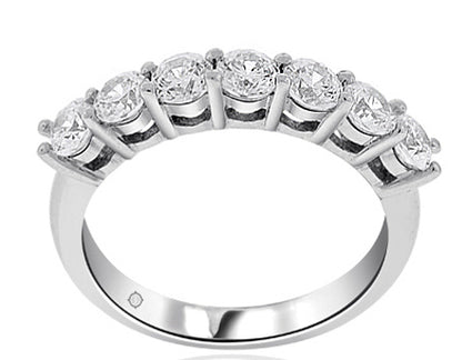 1.05 Carat 14k White Gold Diamond Wedding Band - BAND1069