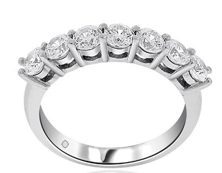 1.05 Carat 14k White Gold Diamond Wedding Band - BAND1069