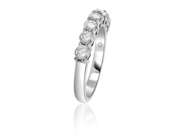 1.05 Carat 14k White Gold Diamond Wedding Band - BAND1069
