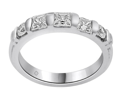 .75 Carat 14k White Gold Diamond Wedding Band - BAND1073