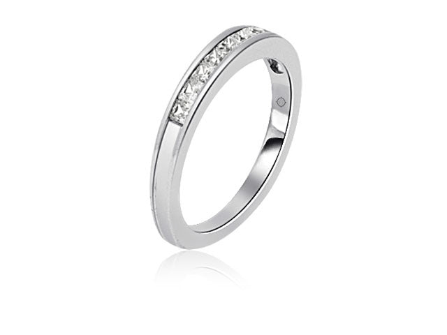 .50 Carat 14k White Gold Diamond Wedding Band - BAND1090