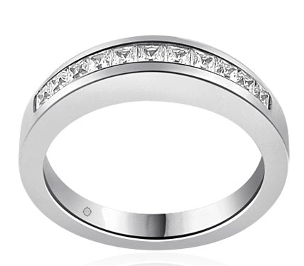 .50 Carat 14k White Gold Diamond Wedding Band - BAND1093