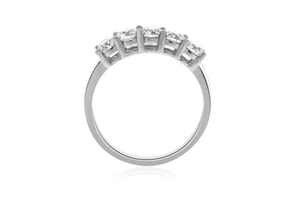 1.25 Carat 14k White Gold Diamond Wedding Band - BAND1096