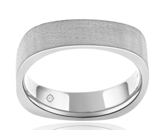14k White Gold Wedding Band - BAND1120