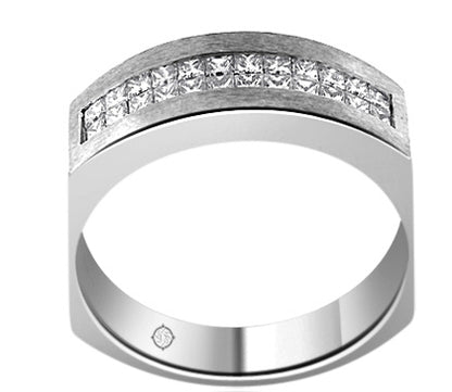 1.25 Carat 14k White Gold Diamond Wedding Band - BAND1130