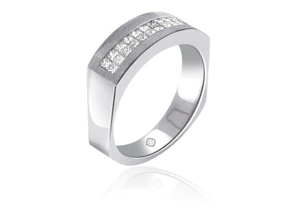 1.25 Carat 14k White Gold Diamond Wedding Band - BAND1130