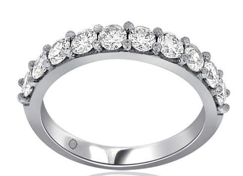1.00 Carat 14k White Gold Diamond Wedding Band - BAND1138