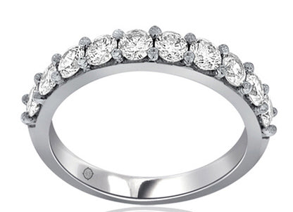 1.00 Carat 14k White Gold Diamond Wedding Band - BAND1138