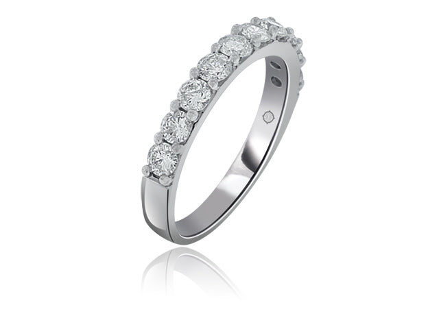 1.00 Carat 14k White Gold Diamond Wedding Band - BAND1138