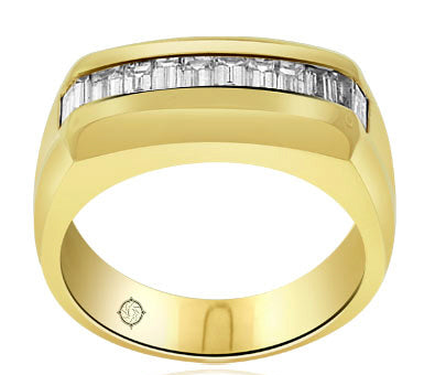 1.25 Carat 14k Yellow Gold Diamond Wedding Band - BAND1158