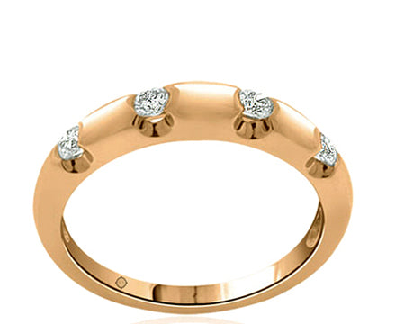 .40 Carat 14k Rose God Diamond Wedding Band - BAND1163