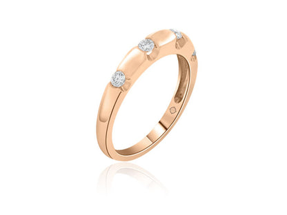 .40 Carat 14k Rose God Diamond Wedding Band - BAND1163