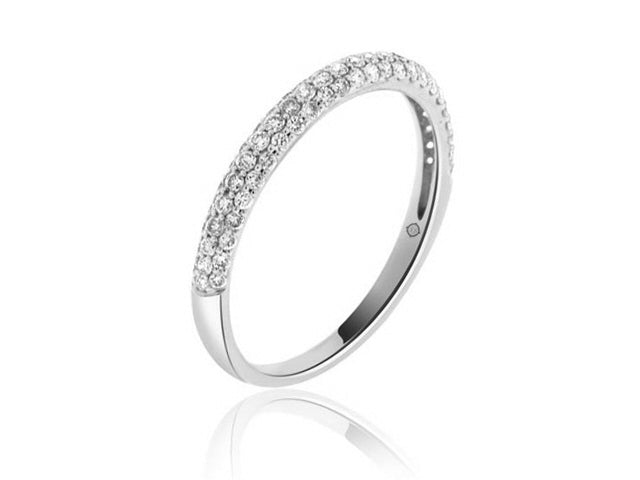 14k White Gold Wedding Band (0.50ctw) - BAND1172