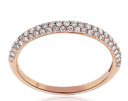 14k Rose Gold Wedding Band (0.50ctw) - BAND1174