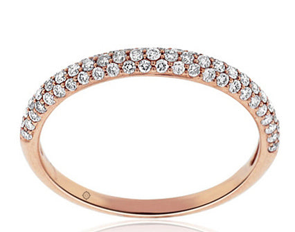 14k Rose Gold Wedding Band (0.50ctw) - BAND1174