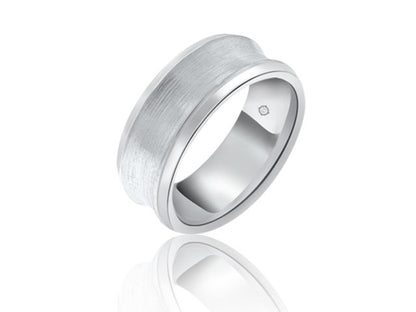 14k White Gold Wedding Band - BAND1194