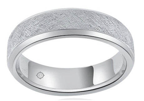 14k White Gold Wedding Band - BAND1195