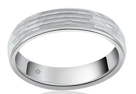14k White Gold Wedding Band - BAND1197