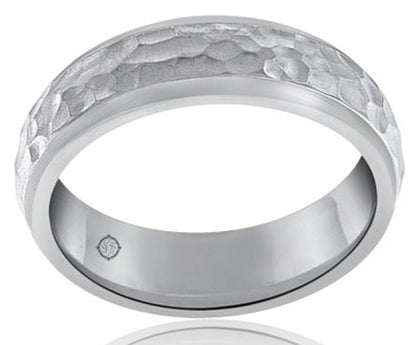 14k White Gold Wedding Band - BAND1208