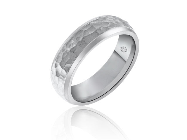 14k White Gold Wedding Band - BAND1208
