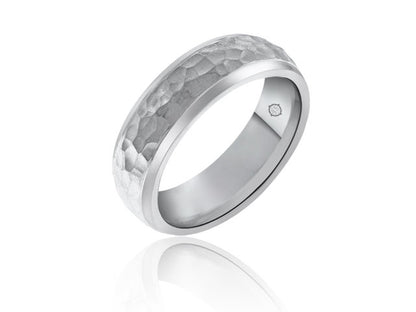 14k White Gold Wedding Band - BAND1208
