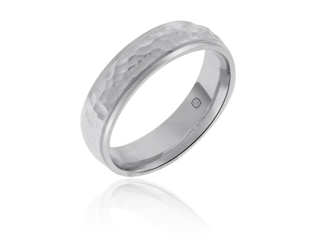 14k White Gold Wedding Band - BAND1211