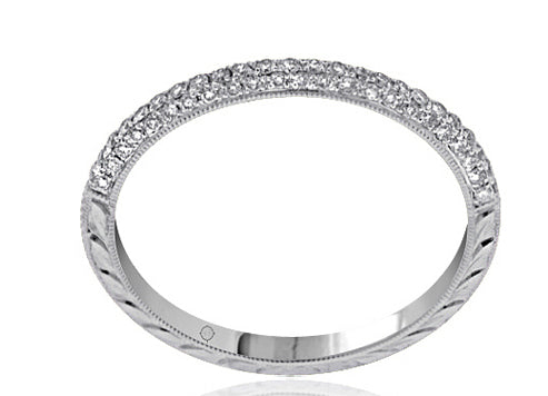 14k White Gold Wedding Band (0.40ctw) - BAND1212