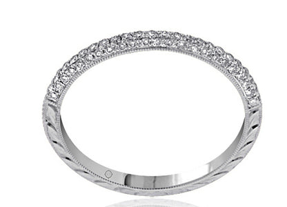 14k White Gold Wedding Band (0.40ctw) - BAND1212