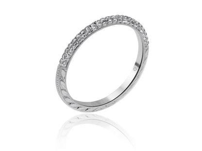 14k White Gold Wedding Band (0.40ctw) - BAND1212