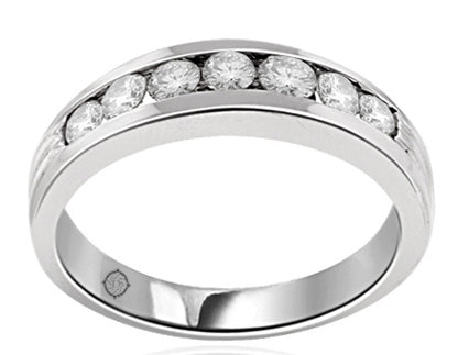 .80 Carat 14k White Gold Diamond Wedding Band - BAND1774