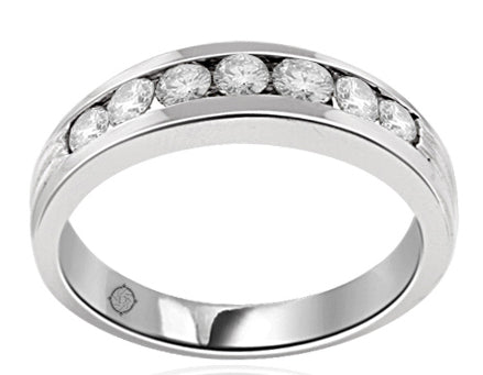 .80 Carat 14k White Gold Diamond Wedding Band - BAND1774