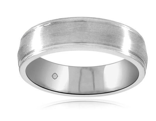 14K White Gold Wedding Band - BAND1908