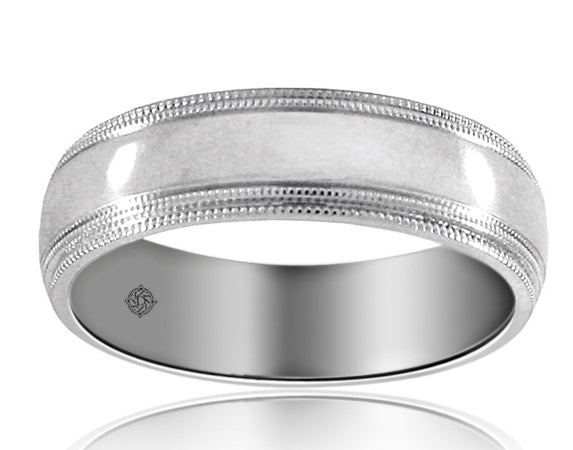 Platinuum Wedding Band - BAND756