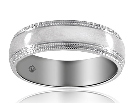 Platinuum Wedding Band - BAND756