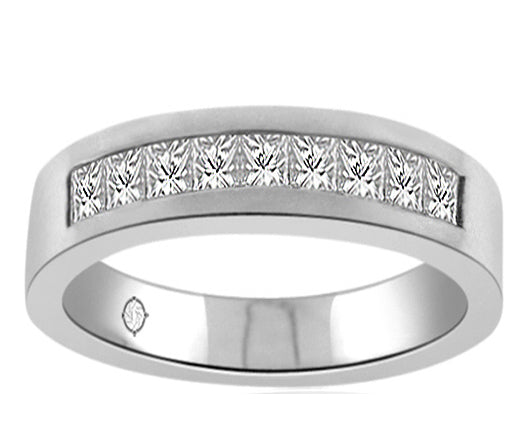 .50 Carat 14k White Gold Diamond Wedding Band - BAND940