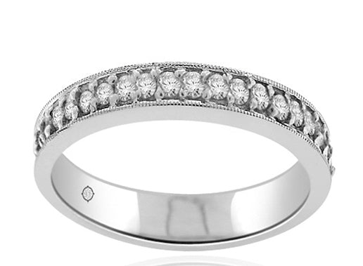 14k White Gold Wedding Band (0.70ctw) - BAND942