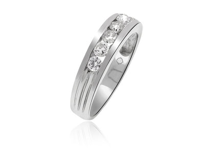 1.0 Carat 14k White Gold Diamond Wedding Band - BAND963