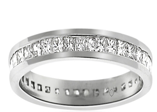 1.0 Carat 14k White Gold Diamond Wedding Band - BAND973
