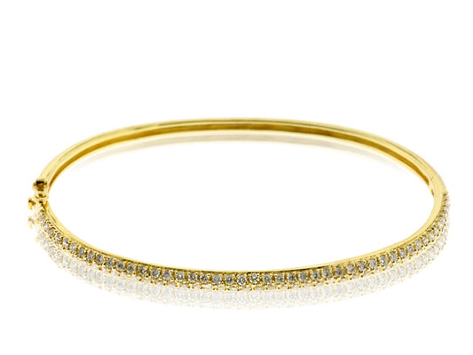 1.0 Carat 14k Yellow Gold Diamond Bangle - BANG01038