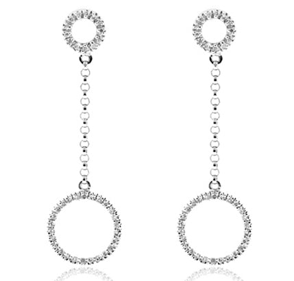 .32 Carat 14k White Gold Diamond Earrings - E01406