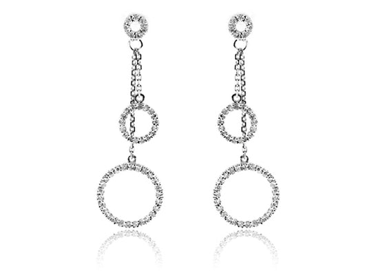 .40 Carat 14k White Gold Diamond Earrings - E01407