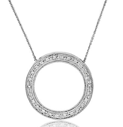 .56 Carat 14k White Gold Diamond Necklace - N01003