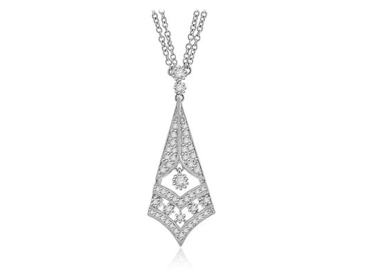 .50 Carat 18k White Gold Diamond Necklace - N10132