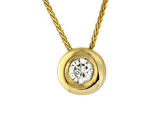 .25 Carat 14K Yellow Gold Diamond Pendant - PEN01092