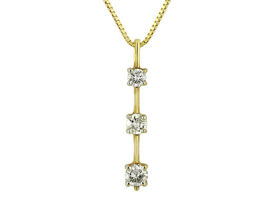 .40 Carat 14K Yellow Gold Diamond Pendant - PEN01122