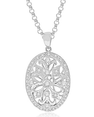 .46 Carat 18k White Gold Diamond Pendant - PEN117