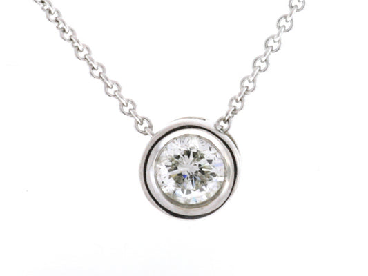 .35 Carat 14K White Gold Diamond Pendant - PEN1254