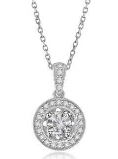 .45 Carat 14k White Gold Diamond Pendant - PEN131