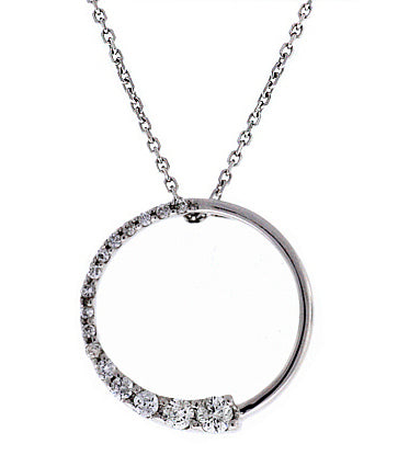 .25 Carat 14k White Gold Diamond Pendant - PEN1375