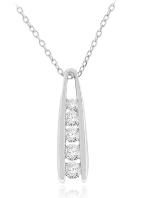 .30 Carat 14k White Gold Diamond Pendant - PEN138